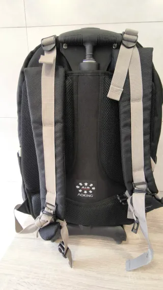 Mochila Aoking con ruedas y múltiples bolsillos