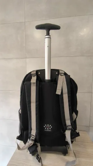 Mochila Aoking con ruedas y múltiples bolsillos