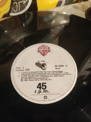 A-ha Take On Me Maxi Single 12 Vinilo