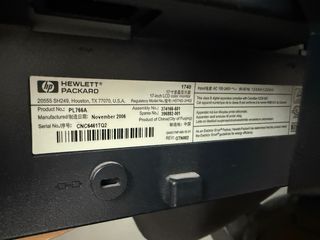 Monitor HP 1740 Plata y Negro