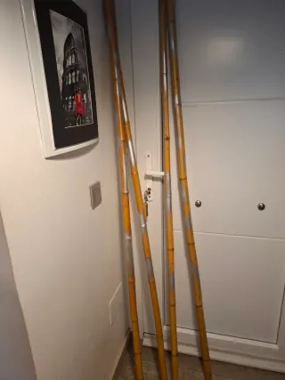 Palos decorativos de bambú (4 unidades)