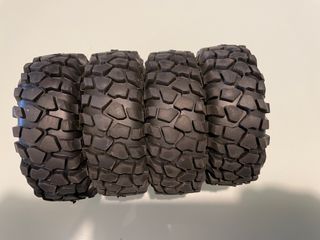 JUEGO 4 NEUMATICOS RC TODO TERRENO 110 mm X 40 mm