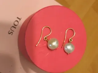 Pendientes Tous Oro y Perla
