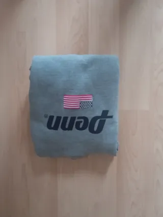 Sudadera Penn Gris con Bandera USA