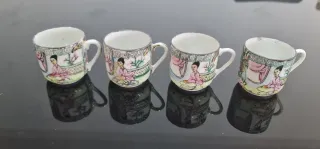 4 Tacitas de Porcelana Macao