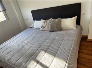 Cama 2x2m con cabecero y base