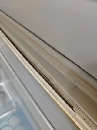 Nevera blanca con congelador