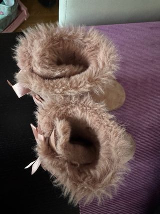 Botas rosas invierno con lazo talla 31