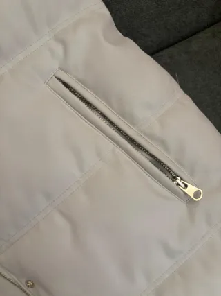 Chaleco largo acolchado Zara talla L