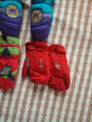 Set guanti neve bambino 3 paia da 4 anni a 6 anni