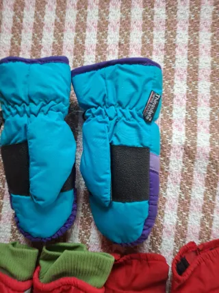 Set guanti neve bambino 3 paia da 4 anni a 6 anni