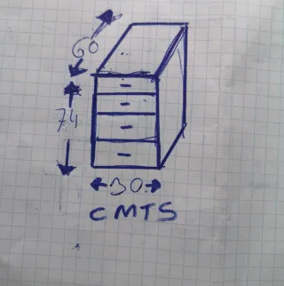 Mesa de escritorio esquinera madera y metal