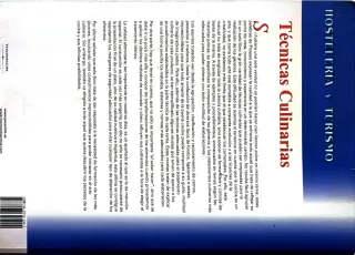 Libro Técnicas culinarias