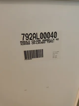 Armario baño madera Bolero gris