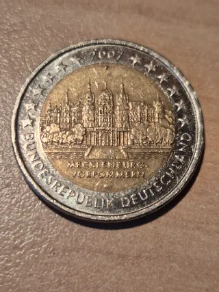 Moneta 2 Euro Germania 2007 Mecklenburg
