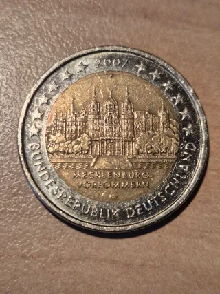 Moneta 2 Euro Germania 2007 Mecklenburg