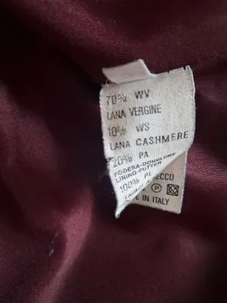 Abrigo de cachemira y lana