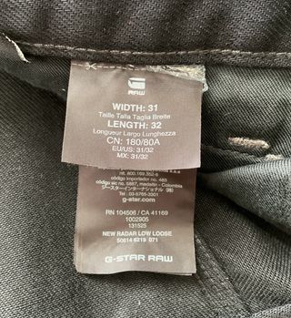Pantalón vaquero de hombre de G-Star Raw (W31/L32)