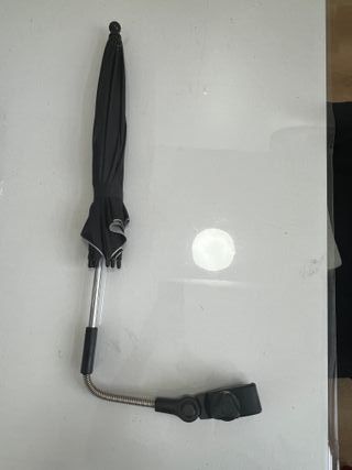 Sombrilla para cochecito de bebé negra
