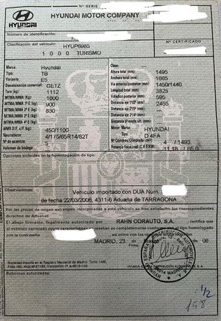 Hyundai Getz 2006 CRDI Negro