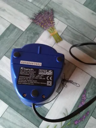 Radio Reloj Despertador Bench Azul