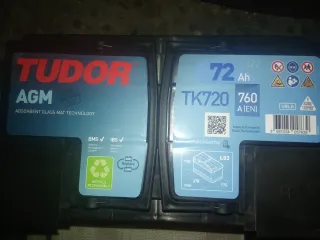 Batería Tudor AGM TK720 72Ah 760A