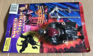 Boneco Sword Hero Action Figure, anos 80.