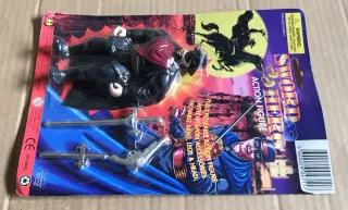 Boneco Sword Hero Action Figure, anos 80.