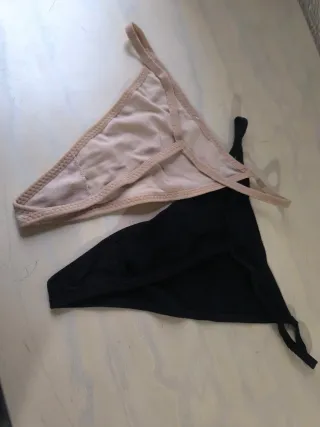 Tangas Moda Guo Talla M (Beige y Negro)