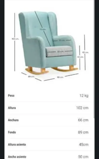 SILLON LACTANCIA ROSA NUEVO