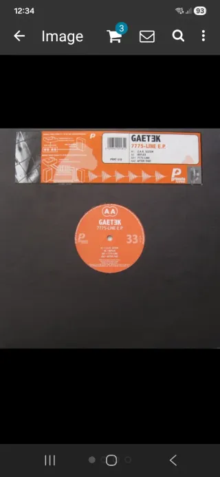 Vinilo Techno Gaetek 7775-LINE E.P.