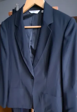 Chaqueta de vestir negra mujer