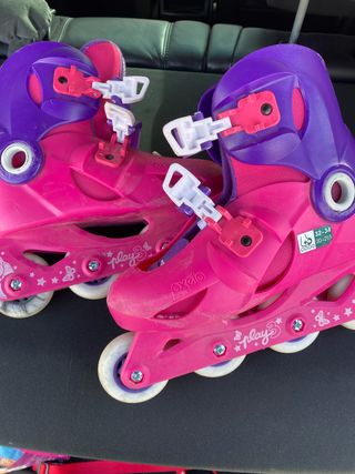 Patines Oxelo Play3 Talla 32-34 Rosa/Morado