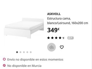 Estructura Cama Ikea Blanca Madera