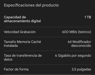 Disco Duro Seagate 1TB 3.5 SATA