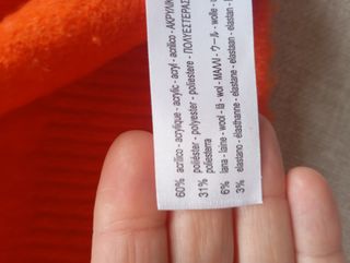 Jersey Oversize Zara Naranja Talla S