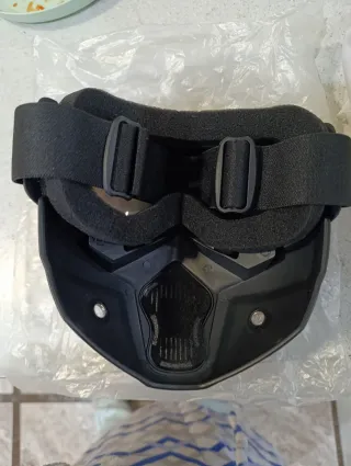 Gafas Motocicleta con Máscara Negra