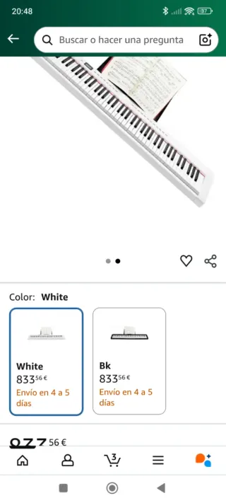Piano 61 teclas blanco nuevo a estrenar