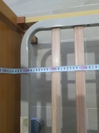 Somier 90cm con cabecero madera