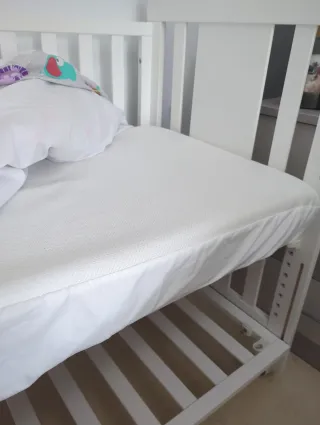 Cuna colecho grande con ruedas + accesorios