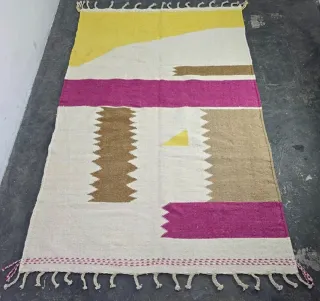 Alfombra de tela geométrica