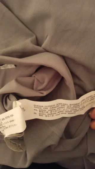 Falda Zara Gris Larga Volantes