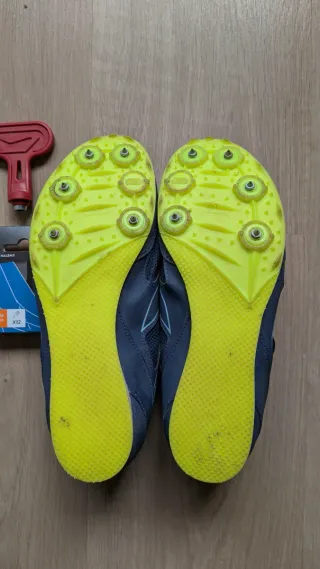 Zapatillas de clavos atletismo azules