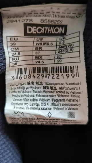 Zapatillas de clavos atletismo azules