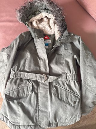 Cazadora niña Columbia verde oliva