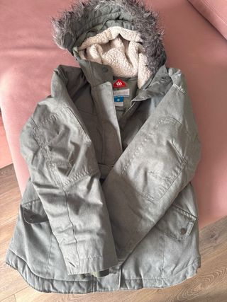 Cazadora niña Columbia verde oliva