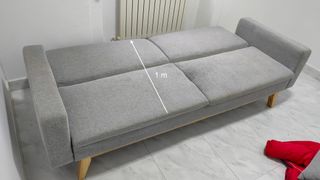 Sofá Cama Plegable Gris