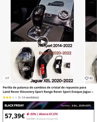 Perilla Palanca Cambios Land Rover Discovery