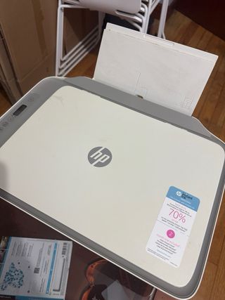 Impresora HP Gris y Blanca