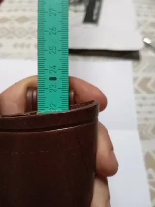 Funda de cuchillo de cuero marrón